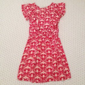 NWOT Cynthia Vincent satin silk flutter sleeve mini dress